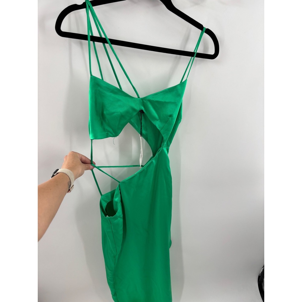 Zara Green Strappy Midi Dress